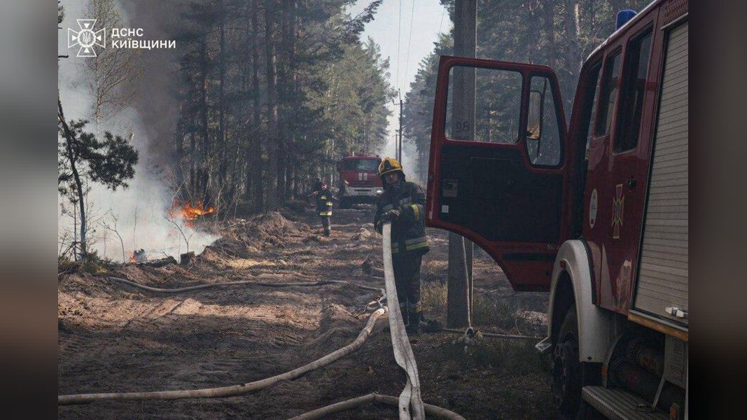 Лес горит в Чернобыльской зоне отчуждения: огонь охватил более 1100 га