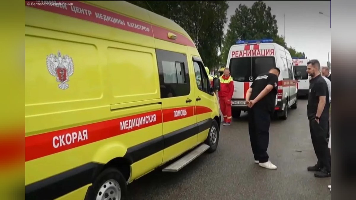 Детей, пострадавших при атаке БПЛА на автобус, доставили в РНПЦ детской хирургии в Минске